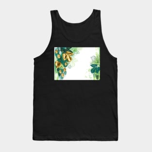 Painted Background with Golden Hops Tank Top